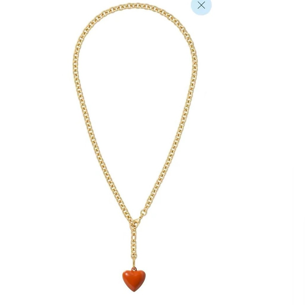 Roxanne Assoulin The Mini Puffy Heart Charm Necklace Sienna